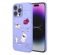 SEAHAI Funda para OPPO A6X / OPPO A6 5G/4G / OPPO A6K, Ultradelgado Suave Carcasa de Silicona Líquida, Moda TPU Bumper Antigolpes Cubierta con Patrón de Animales de Lindas Flores, Púrpura S09