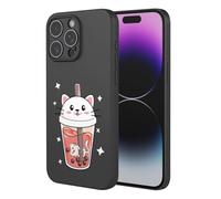 SEAHAI Funda para OPPO A6X / OPPO A6 5G/4G/ OPPO A6K, Ultradelgado Suave Carcasa de Silicona Líquida, Moda TPU Bumper Antigolpes Cubierta con Patrón de Animales de Lindas Flores - Negro S10