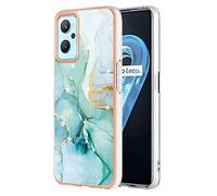 SEAHAI Funda para OPPO A96 / OPPO A76 / Realme 9i / OPPO A36, Patrones Colores Elegante Delgada a Prueba de Golpes TPU de Goma Suave Carcasa de Silicona Colorida - Verde