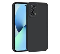SEAHAI Funda para OPPO Find X3 Lite, Ultradelgado Suave Silicona Carcasa con Diseño de Protección de Cámara Engrosada, Moda Mate TPU Bumper Antigolpes Cubierta - Negro