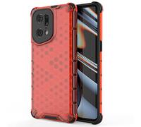 SEAHAI Funda para OPPO Find X5 Pro Estuche, Suave TPU Silicona Bumper Gel Carcasa Antigolpes Protección a Bordes, Ultradelgado Rubber Caso - Rojo