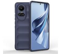 SEAHAI Funda para OPPO Reno 10 5G / OPPO Reno 10 Pro 5G Estuche, [Diseño de Bolsa de Aire Anticaída] Robusto Carcasa de Suave Silicona Ligera PC + TPU Bumper Anti-caída Rubber Caso - Azul Oscuro