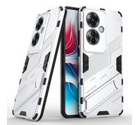 SEAHAI Funda para OPPO Reno 11F 5G (Reno11 F 5G) Estuche, Carcasa de Antigolpes [Rugged Armour] Soporte Plegable Oculto Silicona TPU Bumper Anti-Caída Case, Blanco