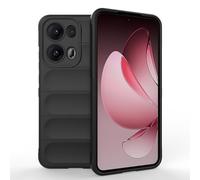 SEAHAI Funda para OPPO Reno 13 Pro 5G (Reno13 Pro 5G) Estuche, [Diseño de Bolsa de Aire Anticaída] Robusto Carcasa de Suave Silicona Ligera PC + TPU Bumper Anti-caída Rubber Caso - Negro