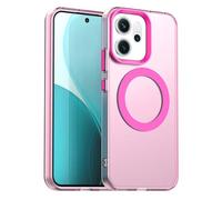 SEAHAI Funda para OPPO Reno 15 Pro 5G (Reno15 Pro) con Magnética Adsorción Función, Ultrafino Translúcida Escarchado Duro PC Carcasa Antigolpes TPU Bumper Silicona Cubierta, Rojo