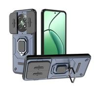 SEAHAI Funda para Realme 12X 5G / Realme 12 5G Estuche, Carcasa con Anillo Soporte y Cámara Proteger [Grado Militar Anti-Caída] Silicona Duro PC + TPU Bumper Antigolpes Cubierta - Azul