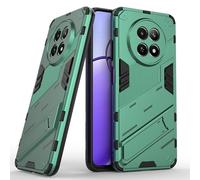 SEAHAI Funda para Realme 12X 5G / Realme 12 5G Estuche, Carcasa de Antigolpes [Rugged Armour] Soporte Plegable Oculto Silicona TPU Bumper Anti-Caída Case - Verde