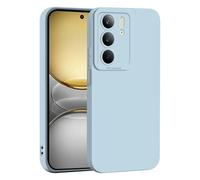 SEAHAI Funda para Realme 14X 5G / Realme C75 4G, Ultradelgado Suave Silicona Carcasa con Diseño de Protección de Cámara Engrosada, Moda Mate TPU Bumper Antigolpes Cubierta - Azul Claro