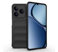 SEAHAI Funda para Realme C63/Realme C61/Realme Note 60/Realme Note 60X Estuche, [Diseño de Bolsa de Aire Anticaída] Robusto Carcasa de Suave Silicona Ligera PC + TPU Anti-caída Rubber Caso - Negro
