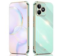 SEAHAI Funda para Realme C63/Realme C61/Realme Note 60/Realme Note 60X, Galvanoplastia de Diseño de Phnom Penh Elegante Delgada a Prueba de Golpes TPU de Goma Suave Carcasa de Silicona Colorida, Verde