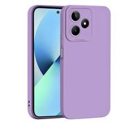 SEAHAI Funda para Realme C63/Realme C61/Realme Note 60/Realme Note 60X, Ultradelgado Suave Silicona Carcasa con Diseño de Protección de Cámara Engrosada, Moda Mate TPU Antigolpes Cubierta - Púrpura