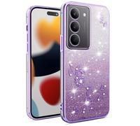 SEAHAI Funda para Realme C71/Realme C73/Realme P3 Lite 4G, Degradado de Color Brillante Lindo Flor Patrón Diseño Niña Carcasa Ultradelgado Suave Silicona TPU Bumper Antigolpes Cubierta - Púrpura