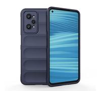 SEAHAI Funda para Realme GT 2 5G/Realme GT Neo 2/Realme GT Neo 3T 5G, [Diseño de Bolsa de Aire Anticaída] Robusto Carcasa de Suave Silicona PC + TPU Bumper Anti-caída Rubber Caso - Azul Oscuro