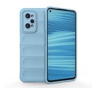 SEAHAI Funda para Realme GT 2 5G/Realme GT Neo 2/Realme GT Neo 3T 5G, [Diseño de Bolsa de Aire Anticaída] Robusto Carcasa de Suave Silicona PC + TPU Bumper Anti-caída Rubber Caso - Azul Claro