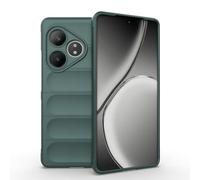 SEAHAI Funda para Realme GT 6 5G / Realme GT 6T 5G Estuche, [Diseño de Bolsa de Aire Anticaída] Robusto Carcasa de Suave Silicona Ligera PC + TPU Bumper Anti-caída Rubber Caso - Verde