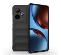 SEAHAI Funda para Realme GT 7 5G / Realme GT 7T 5G Estuche, [Diseño de Bolsa de Aire Anticaída] Robusto Carcasa de Suave Silicona Ligera PC + TPU Bumper Anti-caída Rubber Caso - Negro