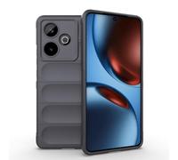 SEAHAI Funda para Realme GT 7 5G / Realme GT 7T 5G Estuche, [Diseño de Bolsa de Aire Anticaída] Robusto Carcasa de Suave Silicona Ligera PC + TPU Bumper Anti-caída Rubber Caso - Gris Oscuro