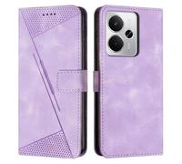SEAHAI Funda para Realme P3 5G/Realme 14T 5G/Realme14 5G, Carcasa de Premium Cuero PU Billetera Flip Protectora Cubierta con Suporte/Ranura para Tarjeta/Bloqueo RFID/Cierre Magnético - Púrpura