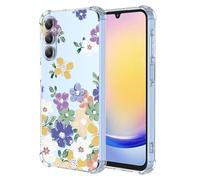 SEAHAI Funda para Samsung Galaxy A05s, Colores Las Flores Elegante Delgada a Prueba de Golpes TPU Transparente de Goma Suave Carcasa de Silicona Colorida - Mar de Flores