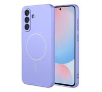 SEAHAI Funda para Samsung Galaxy A05S con Magnética Adsorción Función, Ultradelgado Suave Carcasa de Silicona Líquida, Moda Mate Sedoso Tocar TPU Antigolpes Cubierta - Púrpura