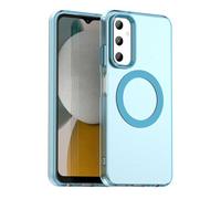 SEAHAI Funda para Samsung Galaxy A05S con Magnética Adsorción Función, Ultrafino Translúcida Escarchado Duro PC Carcasa Antigolpes TPU Bumper Silicona Cubierta, Azul