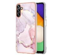 SEAHAI Funda para Samsung Galaxy A05S, Patrones Colores Elegante Delgada a Prueba de Golpes TPU de Goma Suave Carcasa de Silicona Colorida - Oro Rosa