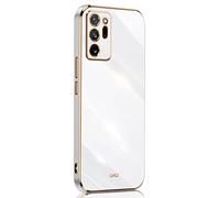 SEAHAI Funda para Samsung Galaxy Note 20 Ultra 5G/4G, Galvanoplastia de Diseño de Phnom Penh Elegante Delgada a Prueba de Golpes TPU de Goma Suave Carcasa de Silicona Colorida, Blanco