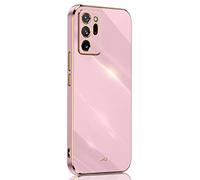 SEAHAI Funda para Samsung Galaxy Note 20 Ultra 5G/4G, Galvanoplastia de Diseño de Phnom Penh Elegante Delgada a Prueba de Golpes TPU de Goma Suave Carcasa de Silicona Colorida, Púrpura