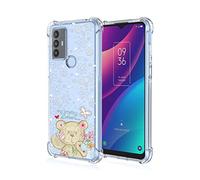 SEAHAI Funda para TCL 30 SE/TCL 305 / TCL 306, Patrones Colores Elegante Delgada a Prueba de Golpes TPU Transparente de Goma Suave Carcasa de Silicona Colorida - Llevar