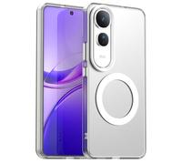 SEAHAI Funda para Vivo V50 Lite 5G/4G con Magnética Adsorción Función, Ultrafino Translúcida Escarchado Duro PC Carcasa Antigolpes TPU Bumper Silicona Cubierta, Blanco