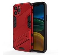 SEAHAI Funda para Vivo X300 5G Estuche, Carcasa de Antigolpes [Rugged Armour] Soporte Plegable Oculto Silicona TPU Bumper Anti-Caída Case - Rojo