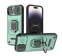 SEAHAI Funda para Vivo X300 Pro Estuche, Carcasa con Anillo Soporte y Cámara Proteger [Grado Militar Anti-Caída] Silicona Duro PC + TPU Bumper Antigolpes Cubierta - Verde
