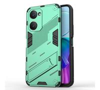 SEAHAI Funda para Vivo Y03 / Vivo Y28s 5G / Vivo Y18 Estuche, Carcasa de Antigolpes [Rugged Armour] Soporte Plegable Oculto Silicona TPU Bumper Anti-Caída Case - Verde