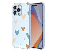 SEAHAI Funda para Vivo Y19s, Colores Las Flores Elegante Delgada a Prueba de Golpes TPU Transparente de Goma Suave Carcasa de Silicona Colorida - Corazón de Amor