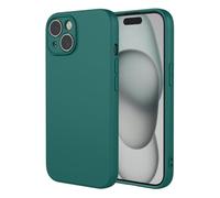 SEAHAI Funda para Vivo Y19s, Ultradelgado Suave Carcasa de Silicona Líquida Protectora, Moda Mate Sedoso Tocar TPU Bumper Antigolpes Cubierta - Verde Oscuro