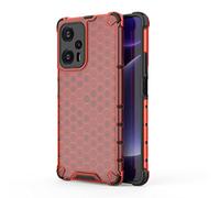 SEAHAI Funda para Xiaomi Poco F5 5G Estuche, Suave TPU Silicona Bumper Gel Carcasa Antigolpes Protección a Bordes, Ultradelgado Rubber Caso - Rojo