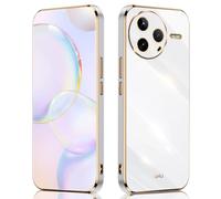 SEAHAI Funda para Xiaomi Poco F7 Pro 5G, Galvanoplastia de Diseño de Phnom Penh Elegante Delgada a Prueba de Golpes TPU de Goma Suave Carcasa de Silicona Colorida, Blanco