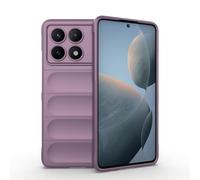 SEAHAI Funda para Xiaomi Poco X6 Pro 5G Estuche, [Diseño de Bolsa de Aire Anticaída] Robusto Carcasa de Suave Silicona Ligera PC + TPU Bumper Anti-caída Rubber Caso - Púrpura Claro