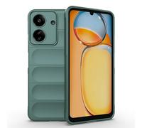 SEAHAI Funda para Xiaomi Redmi 13C / Poco C65 Estuche, [Diseño de Bolsa de Aire Anticaída] Robusto Carcasa de Suave Silicona Ligera PC + TPU Bumper Anti-caída Rubber Caso - Verde