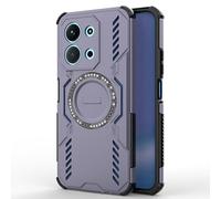 SEAHAI Funda para Xiaomi Redmi 15C 5G/4G/POCO C85 con Magnética Adsorción Función, Ultrafino Duro PC Silicona Carcasa, Rugged Armour Antigolpes TPU Bumper Anti-Caída Cubierta, Morado