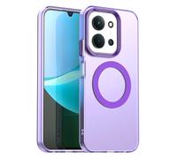 SEAHAI Funda para Xiaomi Redmi 15C 5G/4G/POCO C85 con Magnética Adsorción Función, Ultrafino Translúcida Escarchado Duro PC Carcasa Antigolpes TPU Bumper Silicona Cubierta, Morado