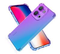 SEAHAI Funda para Xiaomi Redmi 15C 5G/4G/POCO C85, Gradiente Vistoso Transparente Cristal TPU Carcasa Estuche, Antigolpes Case de Ultradelgado Suave Silicona Bumper, Morado/Azul