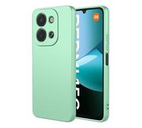 SEAHAI Funda para Xiaomi Redmi 15C 5G/4G/POCO C85, Ultradelgado Suave Carcasa de Silicona Líquida Protectora, Moda Mate Sedoso Tocar TPU Bumper Antigolpes Cubierta - Verde Claro