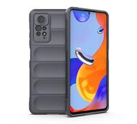 SEAHAI Funda para Xiaomi Redmi Note 12 Pro 4G Estuche, [Diseño de Bolsa de Aire Anticaída] Robusto Carcasa de Suave Silicona Ligera PC + TPU Bumper Anti-caída Rubber Caso - Gris Oscuro