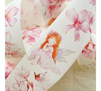 Seahorse Forest Vol8 A44 FeiFei Floral Wonderland,Pre-Cut Kawaii Thin Washi Paper PET Tape Stickers,Original Design,for Journaling,Scrapbooking,Planner,Scrapbook Supplies, Bullet Journal