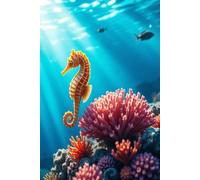 Seahorse in the Sun: Softcover writing journal - ideal for school, travel & gifts