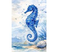 Seahorse Ocean Notebook: Ruled Line Journal Coastal Nautical Gift for Beach Lovers Marine Life Writing Notebook 6x9