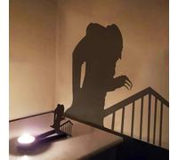 SEAHUI Portavelas de terror de Halloween para decoración de velas de Nosferatu, lanzador de sombra de té, fantasma espeluznante, soporte para velas de té, rueda de sombra para decoración de Halloween