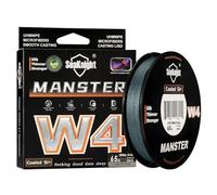 Seaknight W4 Línea Trenzada 4 Hilos 300M/500M, PE Multifilamento Super Suave para Carpa, Doble Recubrimiento Anti-UV/Agua Salada para Pesca en Mar 15-100LB