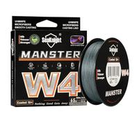 Seaknight W4 Línea Trenzada 4 Hilos 300M/500M, PE Multifilamento Super Suave para Carpa, Doble Recubrimiento Anti-UV/Agua Salada para Pesca en Mar 15-100LB